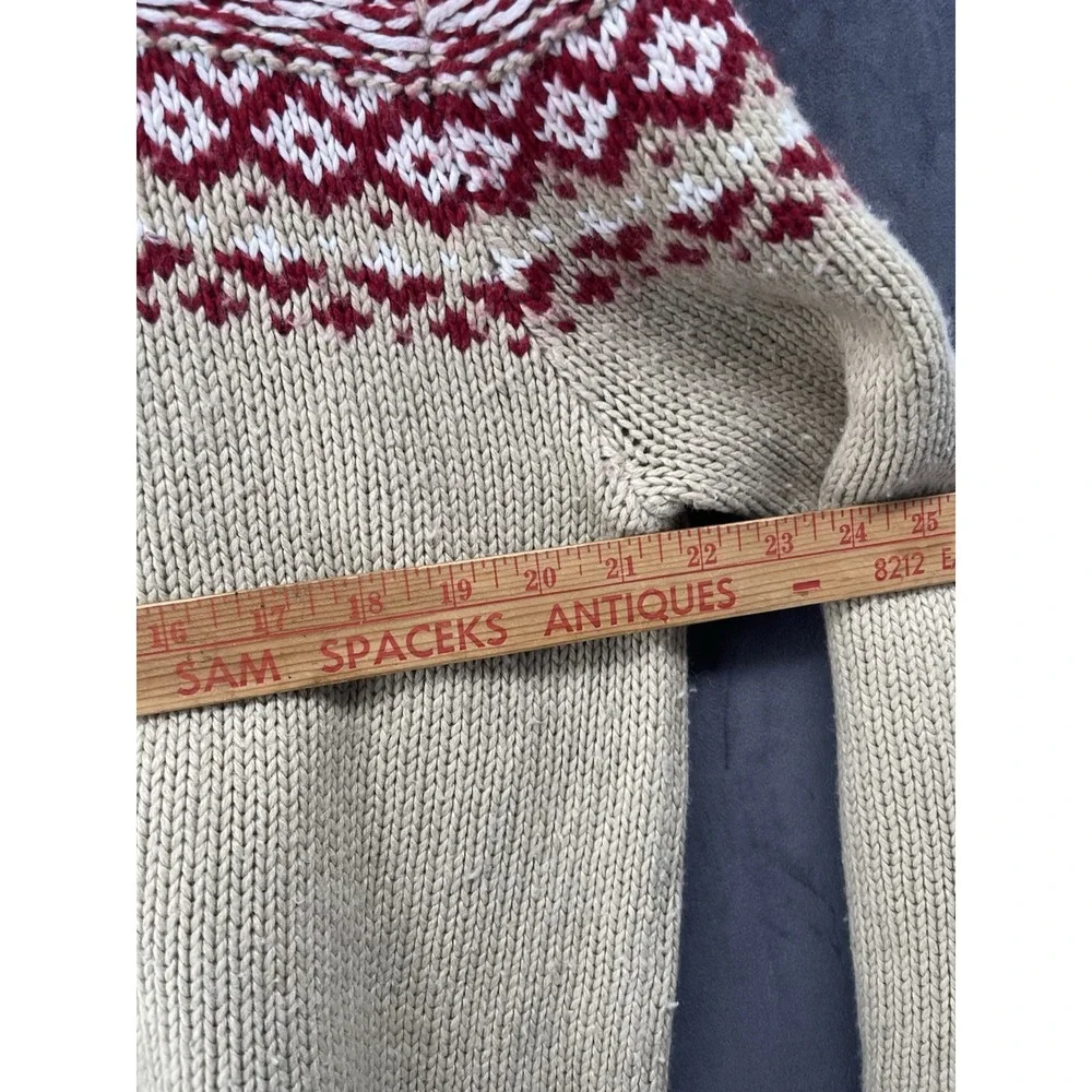 Vintage Banana Republic Men's Fair Isle Wool Blend Sweater L